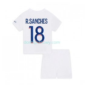Koszulka Paris Saint-Germain R.Sanches 18 Dziecięcy Trzeci Koszulki Piłkarskie 2022-2023 Krótki Rękaw